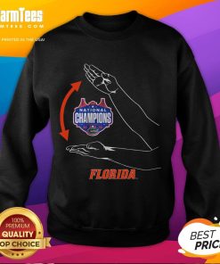 Good Florida Basketball National Champions Gator Chomp Sweatshirt featuring the iconic Gator logo and vibrant colors.