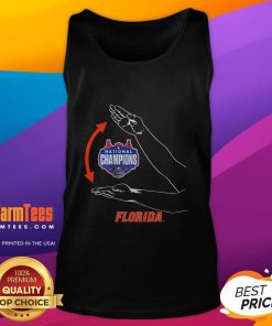 Good Florida Basketball National Champions Gator Chomp Tank Top featuring vibrant team colors and iconic logo design.