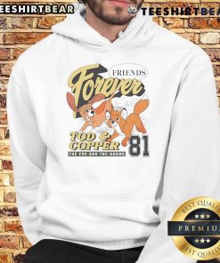 Good Friends Forever Disney The Fox and The Hound Tod and Copper 81 hoodie featuring vibrant artwork of the beloved characters.