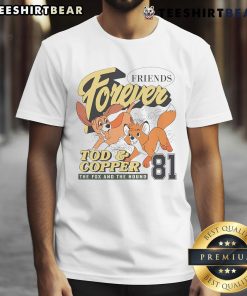 Good Friends Forever Disney The Fox And The Hound Tod And Copper 81 T-Shirt featuring beloved characters Tod and Copper.