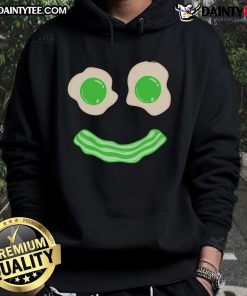 Good Green Eggs and Ham hoodie with a smiley face design, perfect for brunch and breakfast lovers.