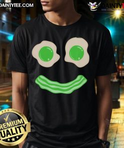 Good Green Eggs Ham Smile Face Brunch Breakfast T-Shirt featuring a playful design perfect for brunch lovers.
