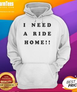 Alt Text: Cozy 'Good Help I Need A Ride Home' hoodie design featuring bold text for casual streetwear enthusiasts.