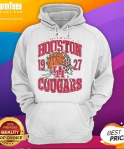 Alt Text: Good Houston Cougars Cut The Net Hoodie featuring team colors and logo, perfect for fans celebrating victories.
