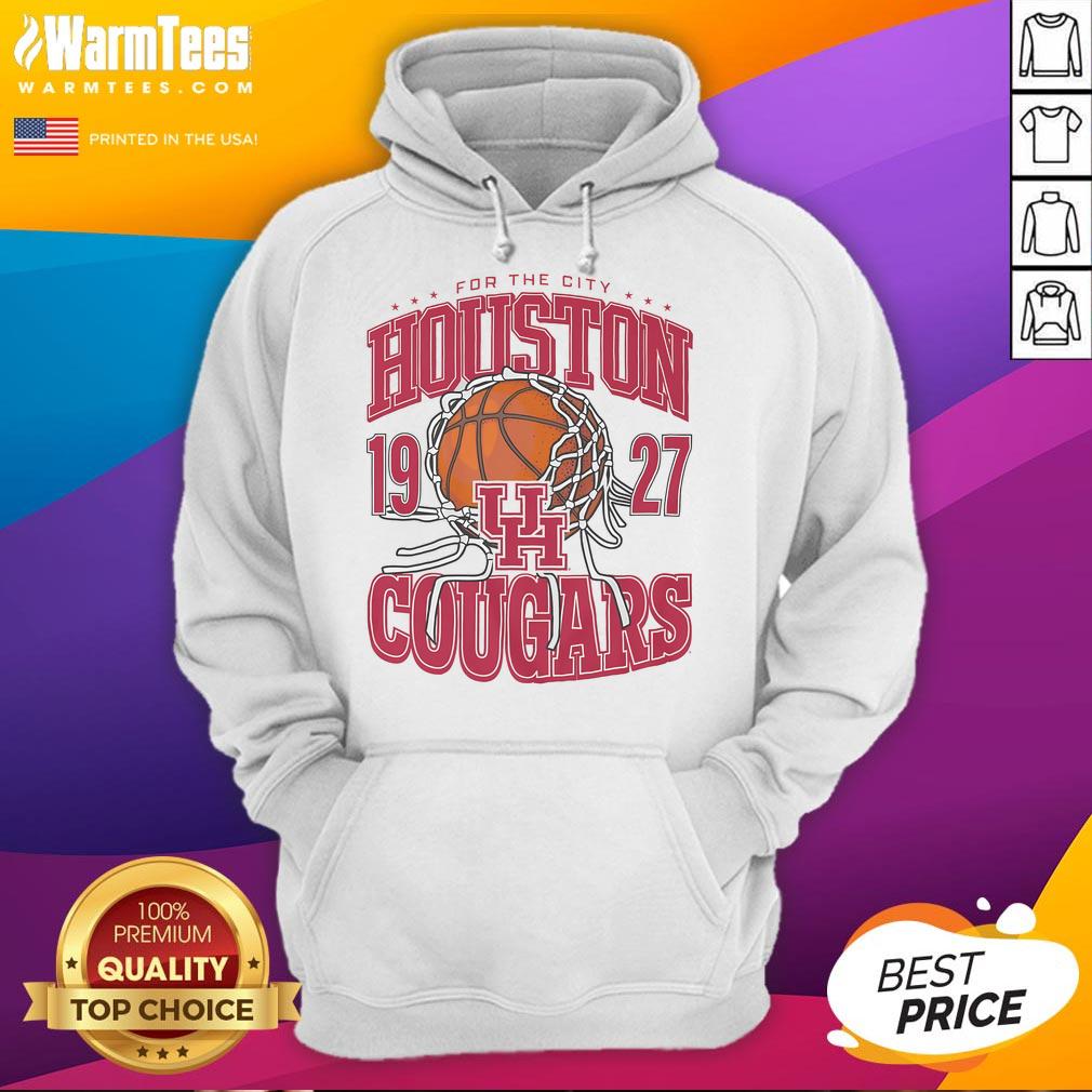 Good Houston Cougars Cut The Net Hoodie Alt Text: Good Houston Cougars Cut The Net Hoodie featuring team colors and logo, perfect for fans celebrating victories.