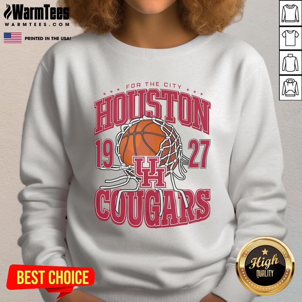 Good Houston Cougars Cut The Net Sweatshirt Good Houston Cougars Cut The Net Sweatshirt featuring team colors and logo, perfect for fans and game day.