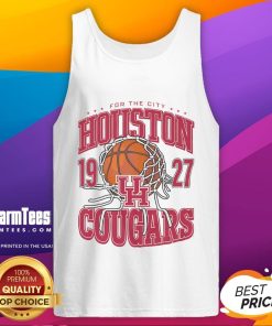 Good Houston Cougars Cut The Net tank top featuring vibrant team colors and logo, perfect for game day.