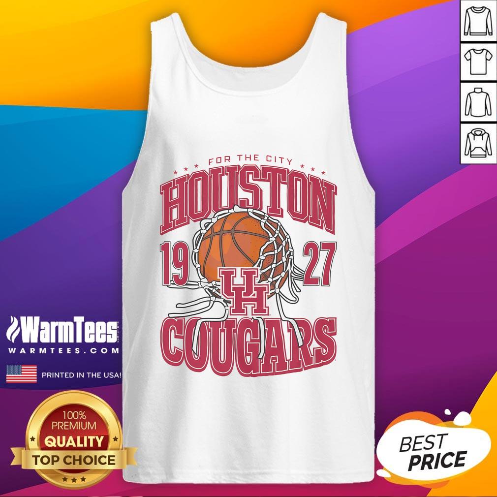 Good Houston Cougars Cut The Net Tank Top Good Houston Cougars Cut The Net tank top featuring vibrant team colors and logo, perfect for game day.