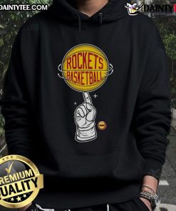 Good Houston Rockets Hardwood Classics Finger Spin Hoodie in red, featuring team logo and stylish design for fans.