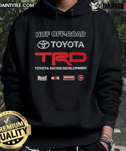 Good HUF X Toyota TRD Team 4X4 Hoodie in black, featuring a stylish logo and comfortable fit for outdoor enthusiasts.