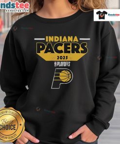 Good Indiana Pacers 2025 Playoff Participant Master Sweatshirt in navy blue, featuring team logo and stylish design.