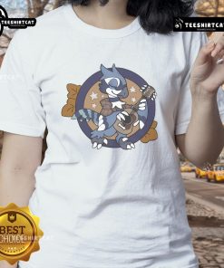 Lady wearing Good Jammin' Out Harley Ambertail Games tee, showcasing stylish design and comfortable fit for casual outings.