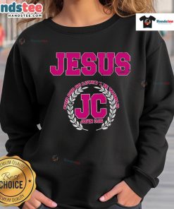 Good Jesus For God Loved The World John 3:16 sweatshirt featuring a stylish design for Christian apparel enthusiasts.