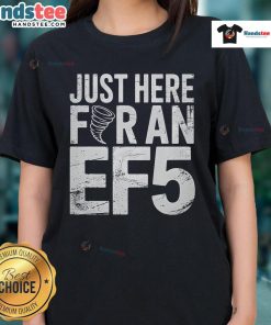 EF5 Storm Chaser Tornado Ladies Tee featuring a stylish design for storm enthusiasts and chase fans.