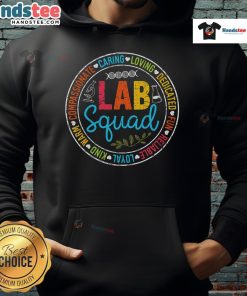 Good Lab Quad Crew Lab Week 2025 hoodie for MLS and MLT lab scientists, showcasing a stylish and professional design.