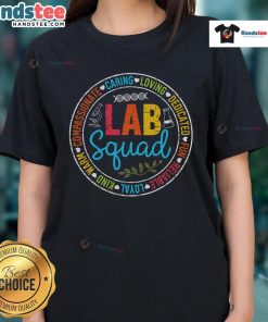 Good Lab Quad Crew Lab Week 2025 tee for female lab scientists, showcasing pride in MLS and MLT professions.