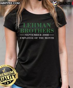 Good Lehman Brothers 2008 Employee of the Year Ladies Tee showcasing a stylish design celebrating top performers.