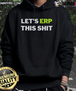Good Lets ERP This Shit Hoodie in black, featuring bold graphic text for a stylish, casual look.