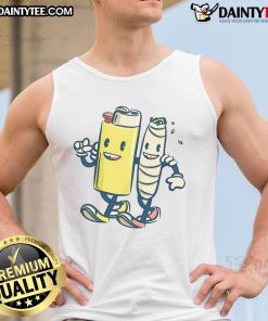 Friends enjoying 420 celebrations in cannabis-themed tank tops, featuring a good lighter and smoking marijuana together.