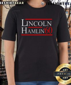 Good Lincoln Hamlin 1860 campaign tee for ladies, featuring vintage Republican Democrat design in classic style.