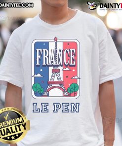 Good Marine Le Pen France Art T-Shirt featuring a stylish design celebrating French politics and culture.