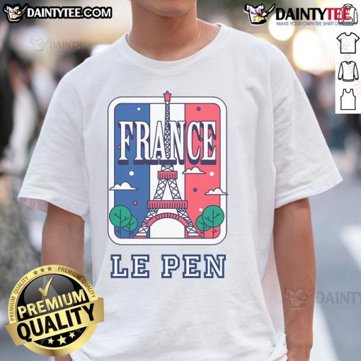 Good Marine Le Pen France Art T-Shirt featuring a stylish design celebrating French politics and culture.