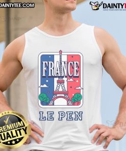 Alt Text: Good Marine Le Pen France Art Tank Top featuring a bold design celebrating French politics and culture.