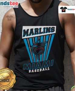 Good Miami Marlins baseball starter tank top featuring team colors and logo, perfect for game day and casual wear.