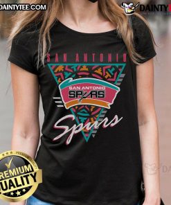 Good Mitchell & Ness Black San Antonio Spurs Worldwide Collection Tri-Logo Ladies Tee for stylish fans.