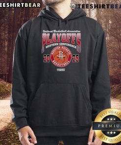 2025 Houston Rockets hoodie featuring design for the Good National Basketball Playoff Eastern Conference.
