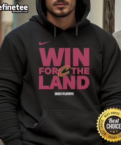 Good NBA Playoffs win for the Land Cleveland Cavaliers logo hoodie, celebrating the team's 2025 playoff success.