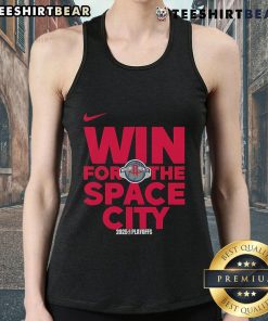 2025 Houston Rockets logo tank top celebrating a good NBA playoffs win in Space City, perfect for fans and sports enthusiasts.