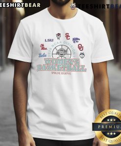 Alt Text: Good NCAA Division I Women's Basketball 2025 Spokane Regional T-Shirt featuring vibrant graphics and team colors.