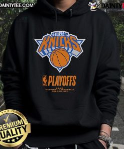 Good New York Knicks Fanaticity hoodie featuring an alley-oop design for the 2025 NBA Playoffs, perfect for fans.