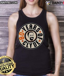 Good New York Knicks X Clyde's 80th Birthday tank top featuring vibrant team colors and a festive design for fans.