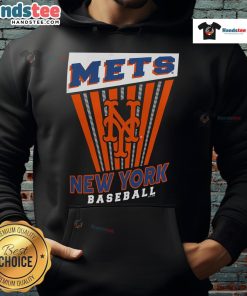 Good New York Mets Baseball Starter Hoodie in blue and orange, perfect for fans showing team spirit on game day.