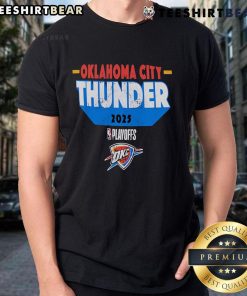 Good Oklahoma City Thunder 2025 Playoff Participant Master T-Shirt featuring team colors and logo for fans.