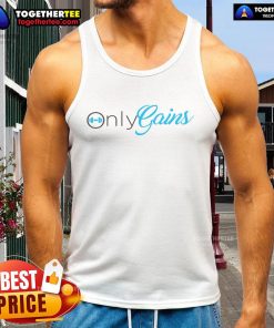 Good Only Gains Tank Top in vibrant colors, perfect for gym workouts and casual wear, showcasing a motivational fitness style.