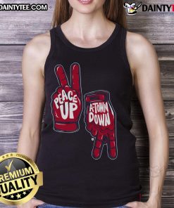 Good Peace Up A Town Down Tank Top in vibrant colors, perfect for casual summer wear and expressing positive vibes.