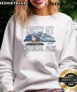 Good Peanuts Charlie Brown sweatshirt featuring Rocky Mountain National Park design, perfect for outdoor adventures.