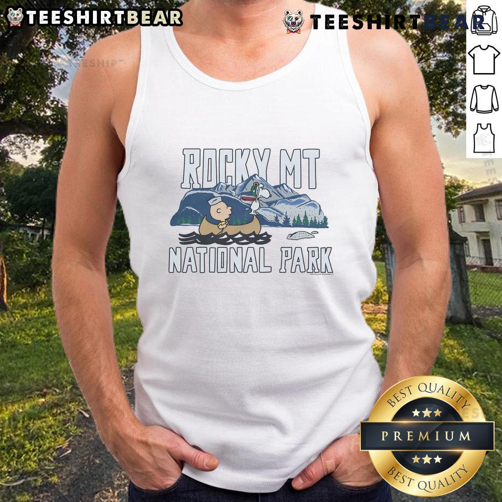 Good Peanuts Charlie Brown X Rocky Mountain National Park Tank Top Good Peanuts Charlie Brown tank top featuring Rocky Mountain National Park design, perfect for outdoor adventures.