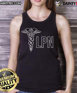 Good Practical Nurse LPN Caduceus Health Care Nurse Tank Top design featuring a stylish graphic for healthcare professionals.