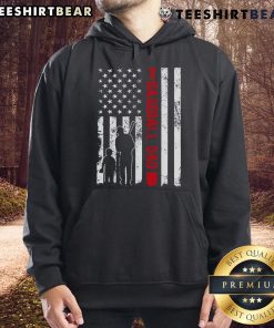 Alt Text: Good Proud Baseball Dad hoodie featuring an American flag design, perfect for Father's Day sports celebrations.