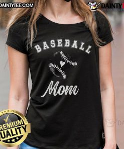 Good Proud Baseball Mom Ladies Tee featuring a stylish design for supportive baseball moms, perfect for game day.