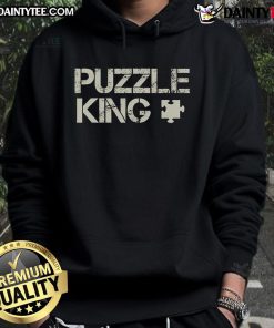 Good Proud Jigsaw Puzzle Kings Lover Puzzle Love Hoodie featuring a colorful jigsaw design, perfect for puzzle enthusiasts.