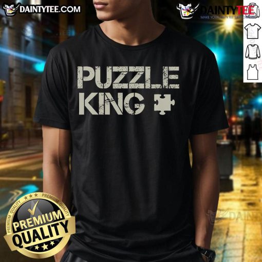 Good Proud Jigsaw Puzzle Kings Lover Puzzle Love T-Shirt featuring a colorful puzzle design, perfect for puzzle enthusiasts.