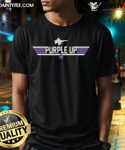Alt Text: Good Purple Up T-Shirt for Military Month of the Military Child, featuring vibrant purple design and supportive message.