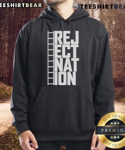 Alt Text: Good Reject Nation Film Strip hoodie featuring The Reel Rejects logo, perfect for fans of movie reviews and pop culture.
