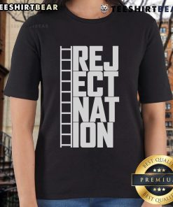 Good Reject Nation film strip design on a stylish ladies tee by The Reel Rejects, perfect for movie lovers.
