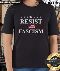 Anti-Fascism ladies tee featuring 'No Kings, Fight Fascism' slogan, perfect for protest and activism against fascism.